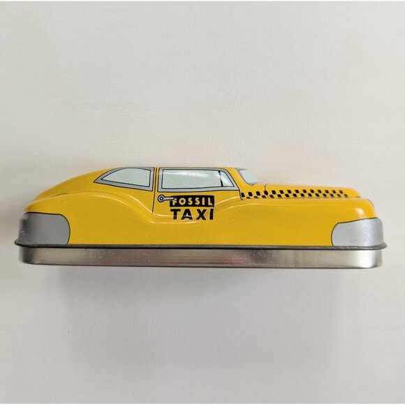Fossil Watch Yellow Taxi Car Tin Collectible Tin 1993 EMPTY - Picture 5 of 9